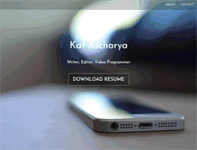 Tablet Screenshot of katascharya.com